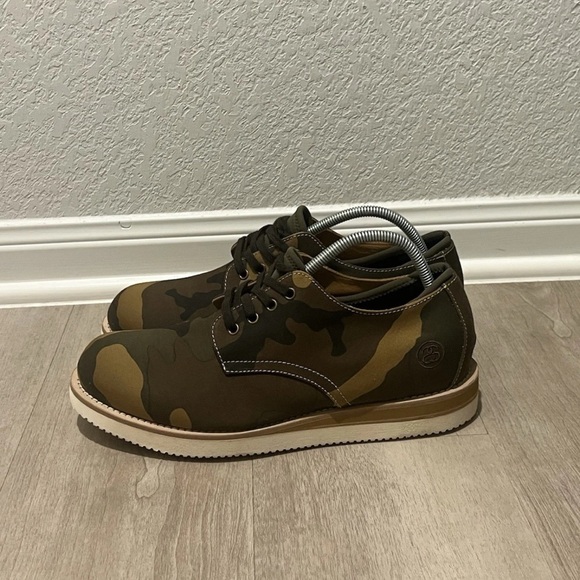 Stussy x BePositive Made in Italy Camouflage Deluxe Vibram Shoes 
Men’s Size 45 - Picture 1 of 12
